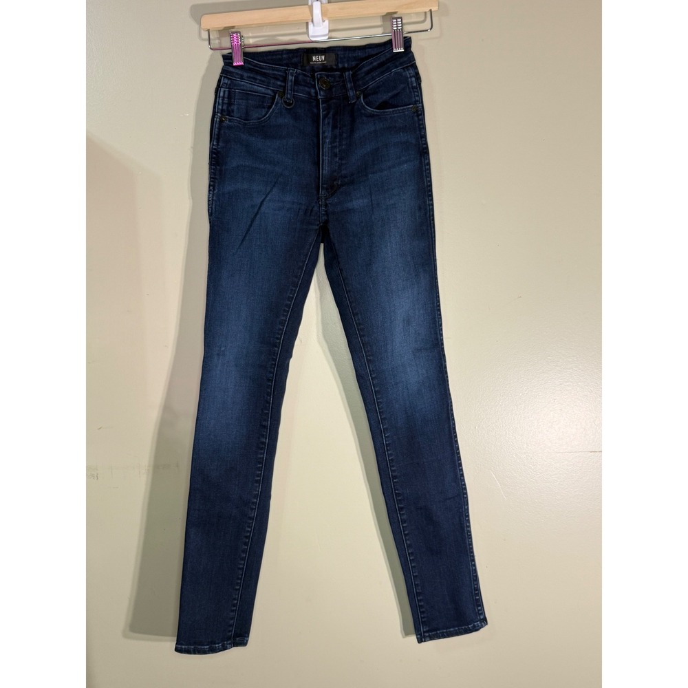 Neuw Vintage Skinny Jeans Dark Wash High Rise Denim 24 32 Size 6R